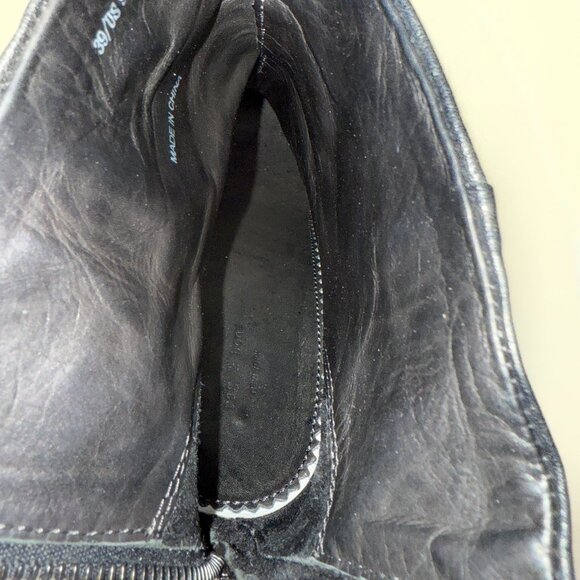 Rag & Bone Newbury Zip Up Black Leather Ankle Boots - Picture 10 of 14